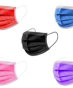 3ply disposable mask purple