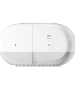 Tork SmartOne® Twin Mini Toilet Roll Dispenser, T9, White