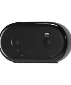 Tork SmartOne® Twin Mini Toilet Roll Dispenser, T9, Black