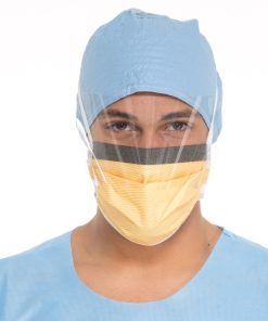 Surgical Face Mask 3ply with Ties and Fluid Shield Visor