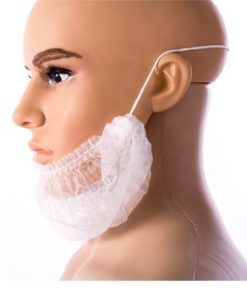 Beard Cover - Non Woven - White
