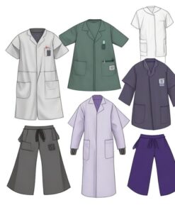 disposable coverall top blue large