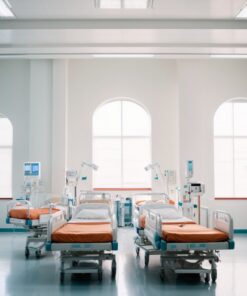 narrow Hospital bed